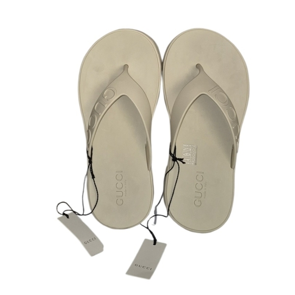 Gucci White Flip Flops - Picture 2 of 10